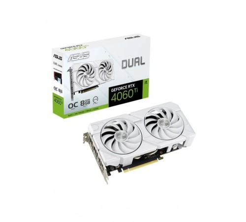 Видеокарта Asus RTX 4060 Ti 8Gb DUAL-RTX4060TI-O8G-EVO-WHITE (90YV0J4B-M0NA00)