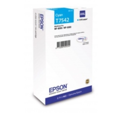 Картридж Epson T7542 голубой (C13T754240)
