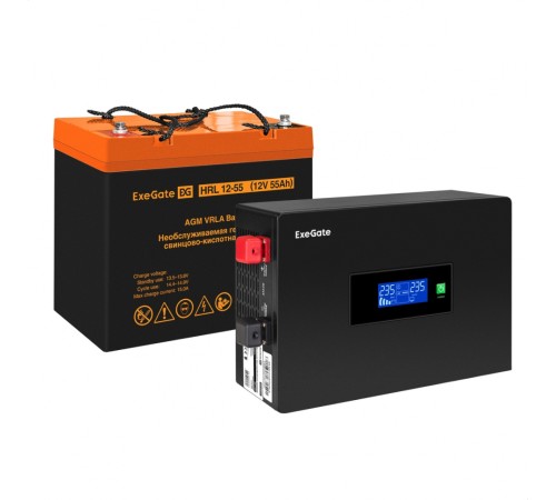 ИБП Exegate комплект EX295992RUS + батарея 55Aч EX285652RUS (EX297387RUS)