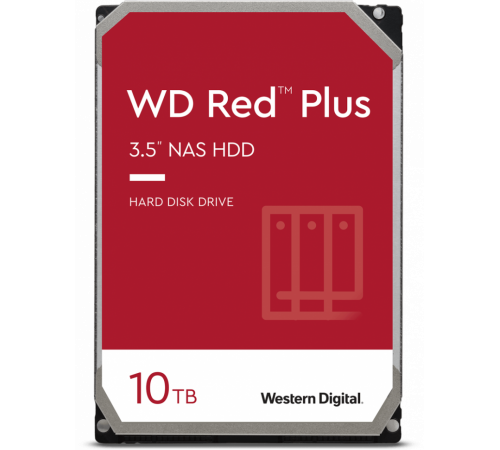 Жёсткий диск Western Digital Red Plus 10Tb (WD100EFGX)