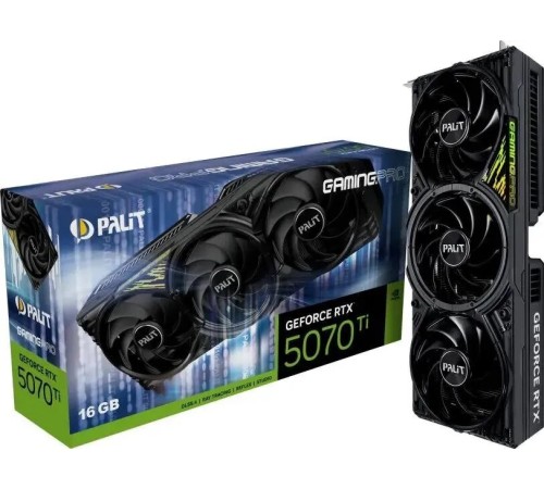 Видеокарта Palit nVidia GeForce RTX 5070 Ti GamingPro 16Gb (NE7507T019T2-GB2031Y)