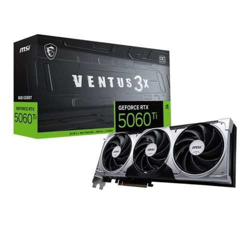Видеокарта MSI nVidia GeForceRTX 5060 TI 8G VENTUS 3X OC