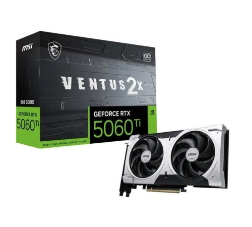 Видеокарта MSI GeForce RTX 5060 Ti VENTUS 2X PLUS OC (RTX 5060 Ti 8G VENTUS 2X OC PLUS)