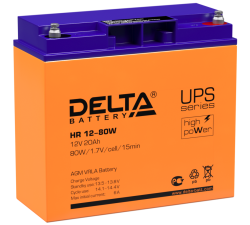Аккумулятор Delta HR 12-80 W