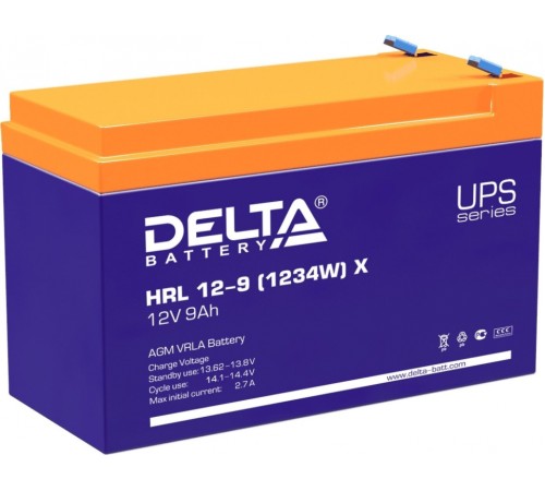 Аккумулятор Delta HRL 12-9 (1234W) X
