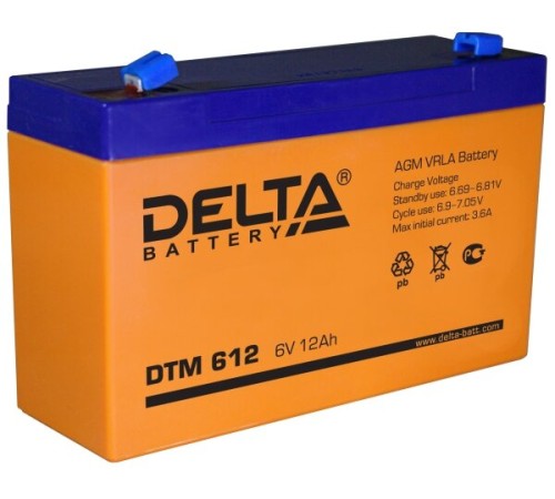 Аккумулятор Delta DTM 612
