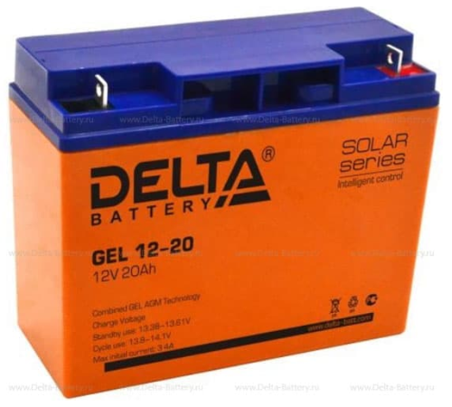 Аккумулятор Delta 12V 20Ah (GEL 12-20)