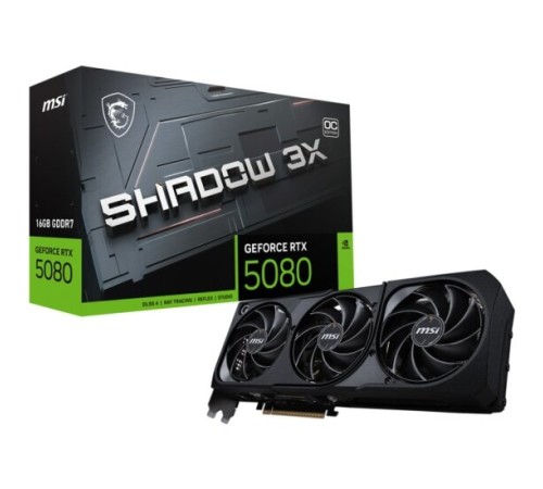Видеокарта MSI RTX 5080 16G SHADOW 3X