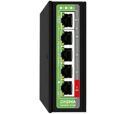 Коммутатор Digma DSP404F-1F-200