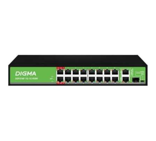 Коммутатор Digma DSP216G-2G-2S-R300