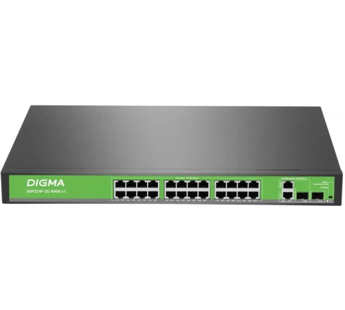 Коммутатор Digma DSP224G-2S-R400