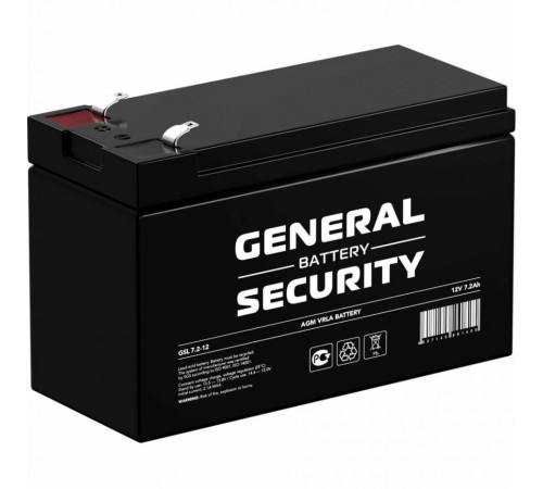 Аккумулятор General Security 12V 7,2Ah (GSL7.2-12)