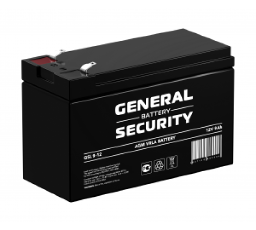 Аккумулятор General Security 12V 9Ah (GSL9-12)