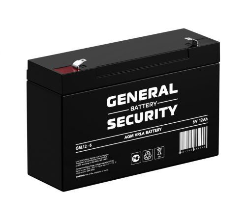 Аккумулятор General Security 6V 12Ah (GSL12-6)