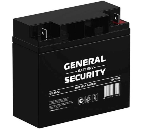 Аккумулятор General Security 12V 18Ah (GSL18-12)