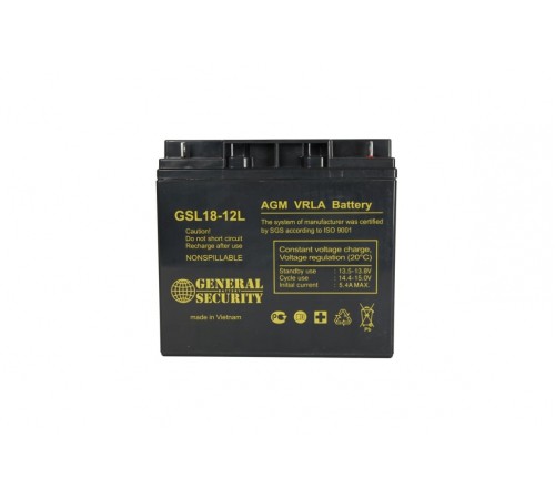Аккумулятор General Security 12V 18Ah (GSL18-12L)
