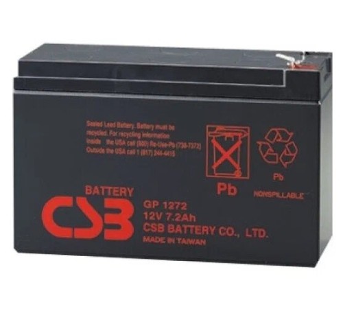 Аккумулятор CSB 12V 7,2Ah (XTV1272 F2-WT)