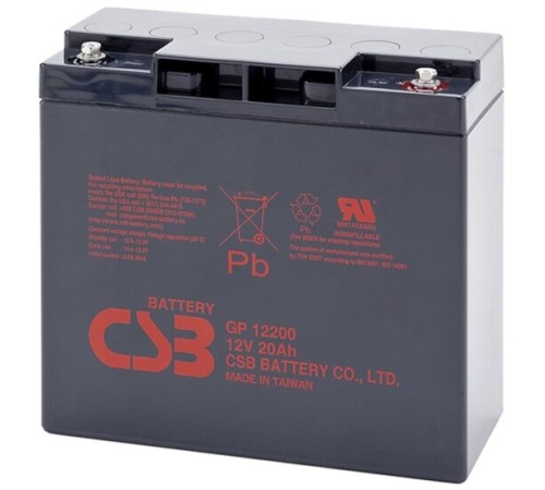 Аккумулятор CSB 12V 20Ah (XTV12200)