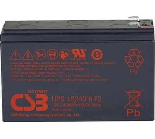 Аккумулятор CSB 12V 5,5Ah (XTV1255 F2)