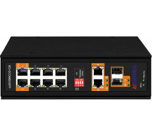 Коммутатор Trassir TR-NS15122S-300-8POE