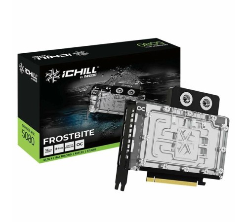Видеокарта Inno3D nVidia GeForce RTX 5080 iChill Frostbite 16Gb (C50803-16D7X-1760FB)