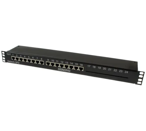 Грозозащита Osnovo SP-IP16/1000PR 1U