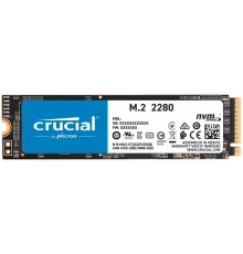 Crucial SSD P2, 1000GB, M.2(22x80mm), NVMe, PCIe 3.0 x4, 3D TLC, R/W 2400/1800MB/s, IOPs н.д./н.д., TBW 300, DWPD 0.2 (id 20073)