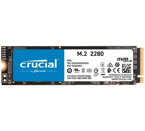 Crucial SSD P5 Plus, 500GB, M.2(22x80mm), NVMe, PCIe 4.0 x4, 3D TLC, R/W 6600/4000MB/s, IOPs 360 000/700 000, TBW 300, DWPD 0.3 (id 16399)