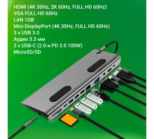 Стыковочная станция Digma DS-990UC_G