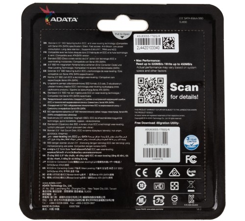 Накопитель SSD Adata ASU630SS-1T92Q-R
