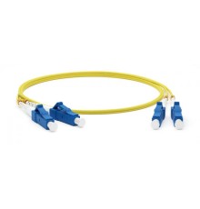 Патч-корд волоконно-оптический (шнур) Hyperline FC-D2-9-LC/AR-LC/AR-H-100M-LSZH-YL
