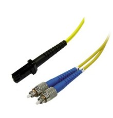 Патч-корд волоконно-оптический (шнур) Hyperline FC-D2-9-LC/UR-MTRJF/UR-H-10M-LSZH-YL