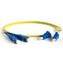 Патч-корд волоконно-оптический (шнур) Hyperline FC-S2-9-LC/UR-SC/AR-H-2M-LSZH-YL