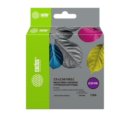 Картридж струйный Cactus CS-LC3619XLC