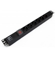 Блок распределения питания Hyperline SHE19-6SH-S-IEC