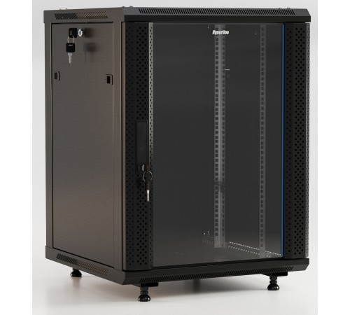 Шкаф настенный Hyperline TWB-FC-1845-GP-RAL9004