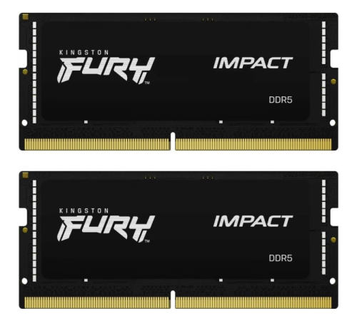 Оперативная память 32Gb DDR5 4800MHz Kingston Fury Impact SO-DIMM KF548S38IBK2-32 Оперативная память 32Gb DDR5 4800MHz Kingston Fury Impact SO-DIMM KF548S38IBK2-32