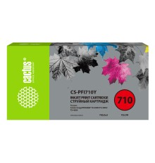 Картридж струйный Cactus CS-PFI710Y