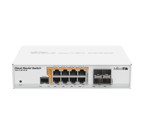 Коммутатор MikroTik CRS112-8P-4S-IN
