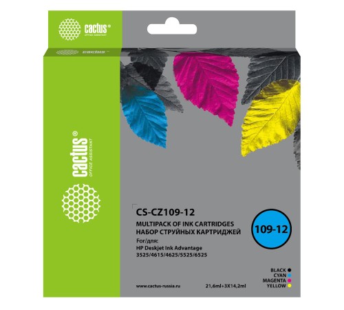 Картридж струйный Cactus CS-CZ109-12