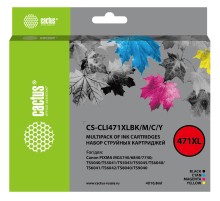 Картридж струйный Cactus CS-CLI471XLBK/M/C/Y