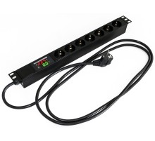 Блок распределения питания Hyperline SHE19-7SH-AV-2.5EU