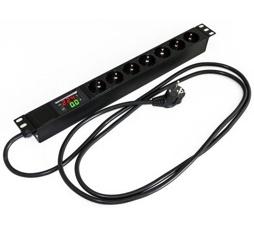 Блок распределения питания Hyperline SHE19-7SH-AV-2.5EU