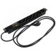Блок распределения питания Hyperline SHE19-7SH-AV-2.5EU