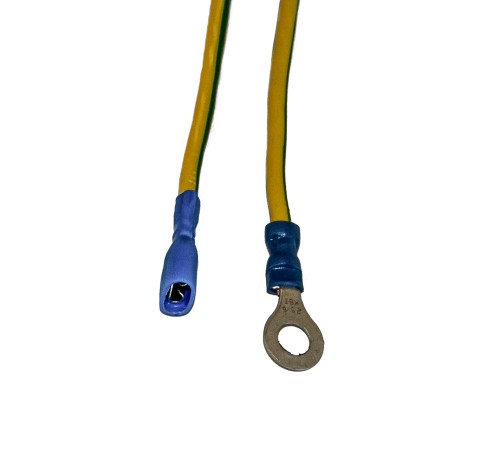 Кабель заземления кольцо-разъем (мама) 0.20м (без крепежа) Hyperline TGRD-CP-20