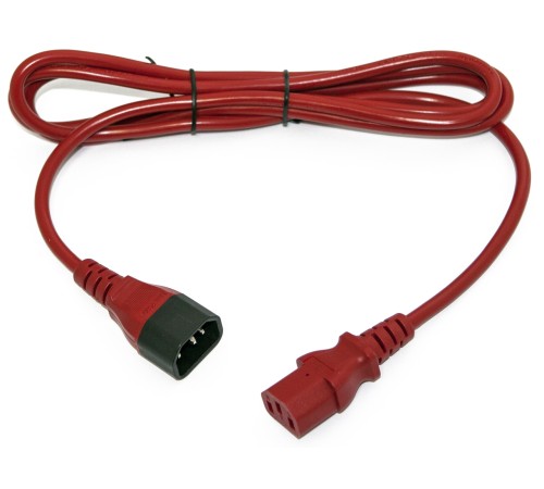 Кабель питания Hyperline PWC-IEC13-IEC14-1.8-RD