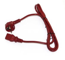 Кабель питания Hyperline PWC-IEC13-SHM-1.8-RD