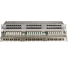 Патч-панель Hyperline PPHD-19-48-8P8C-C6-SH-110D