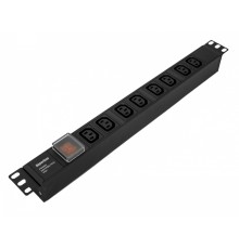 Блок распределения питания Hyperline SHE19-8IEC-S-IEC