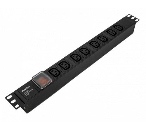 Блок распределения питания Hyperline SHE19-8IEC-S-IEC